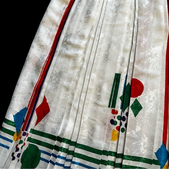 Vintage 60s SET ADKMO Geometric White Shapes Colorful Clown Hosuewife Abstract - Picture 2 of 13